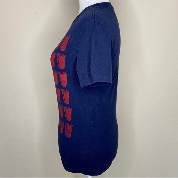 Free State American Flag Beer Pong T-Shirt Size XS - Picture 2 of 8